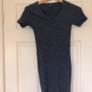 Navy blue stretchy v-neck tshirt dress. Banana Republic. Size small
